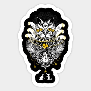 Cat Sacred Ritual Sticker